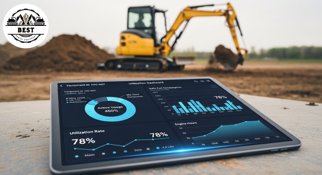 Digital utilization dashboard on tablet