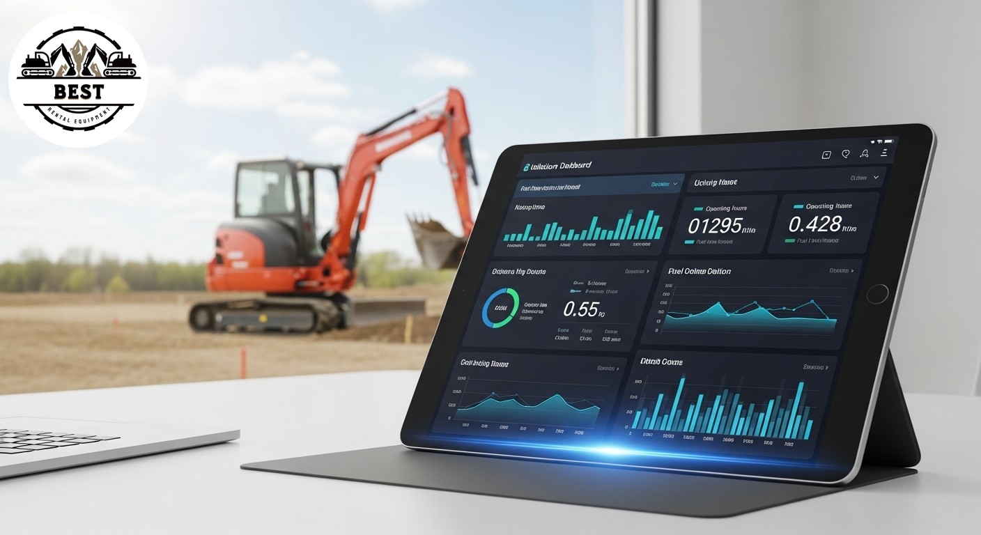 Digital utilization dashboard on tablet