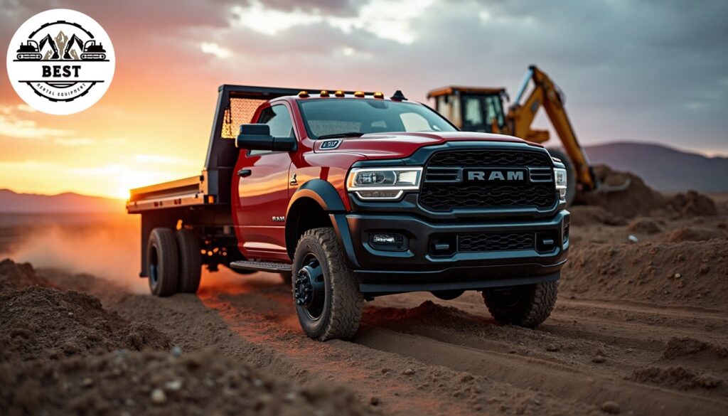 Rental delivery truck navigating challenging terrain