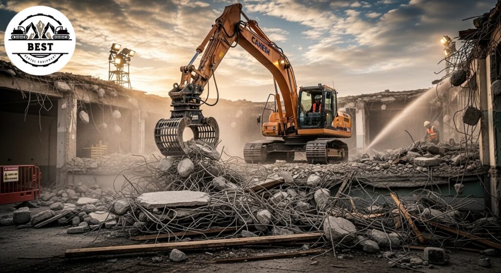 Medium sized excavator