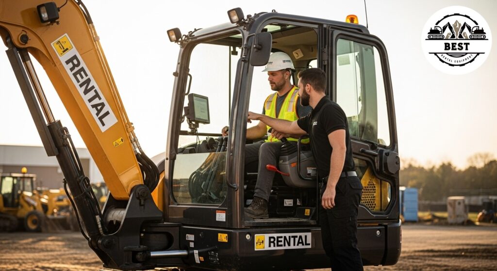 Contractor operating unfamiliar excavator model