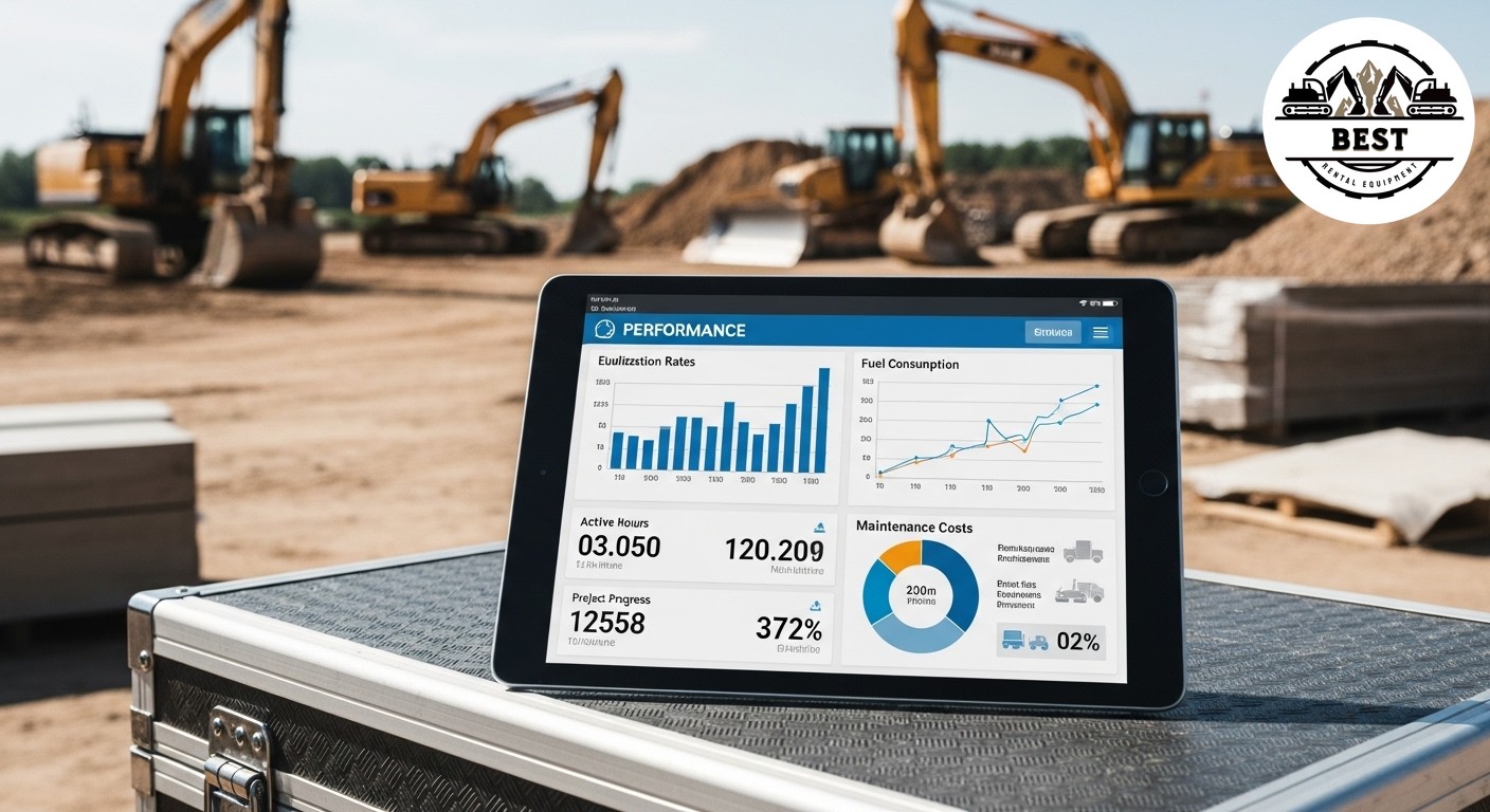 Construction equipment performance dashboard