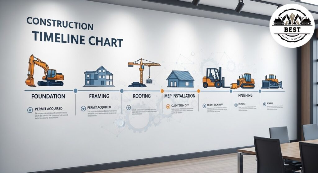 Construction timeline chart