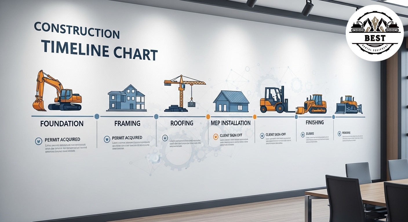 Construction timeline chart