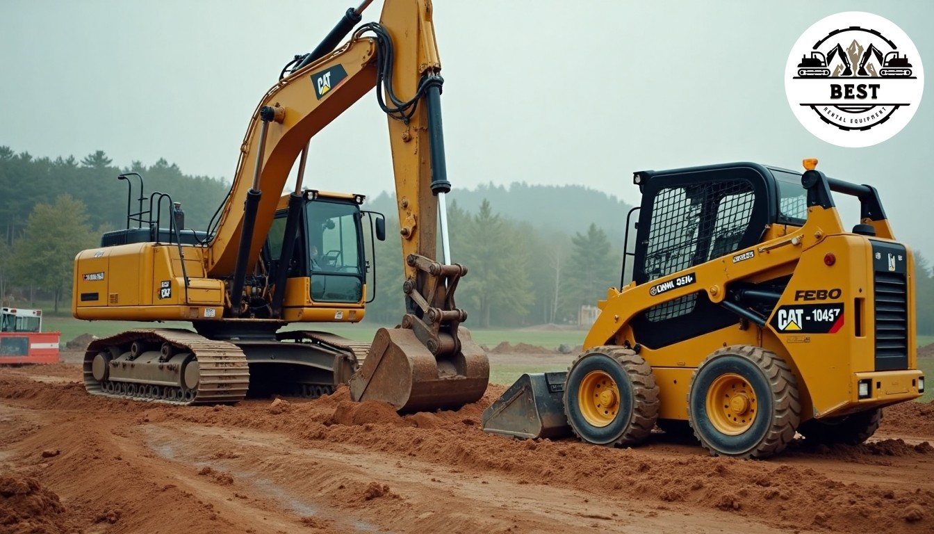 Construction site showing same equipment
