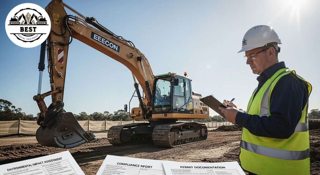 Modern emission-compliant excavator