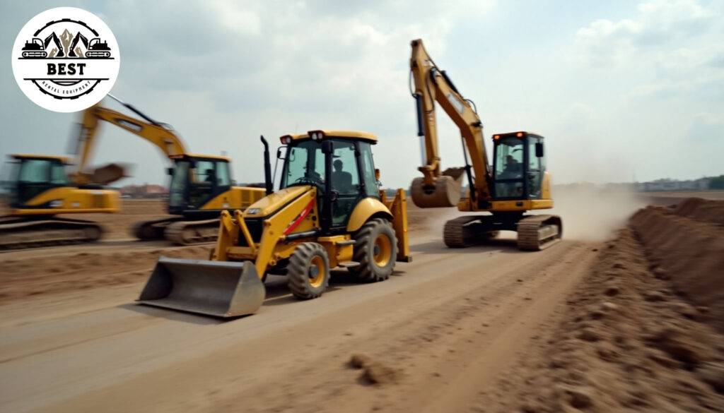 Different construction equipment
